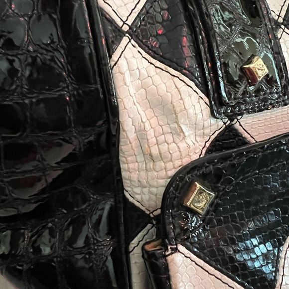 Authentic MCM Checkered Patent Leather Shoulder Bag - Picture 13 of 13